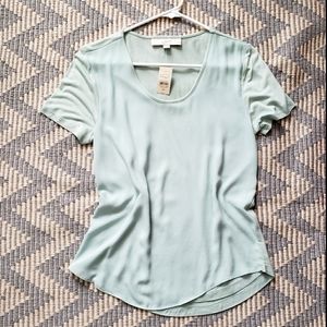 Ann Taylor Loft pale green blouse